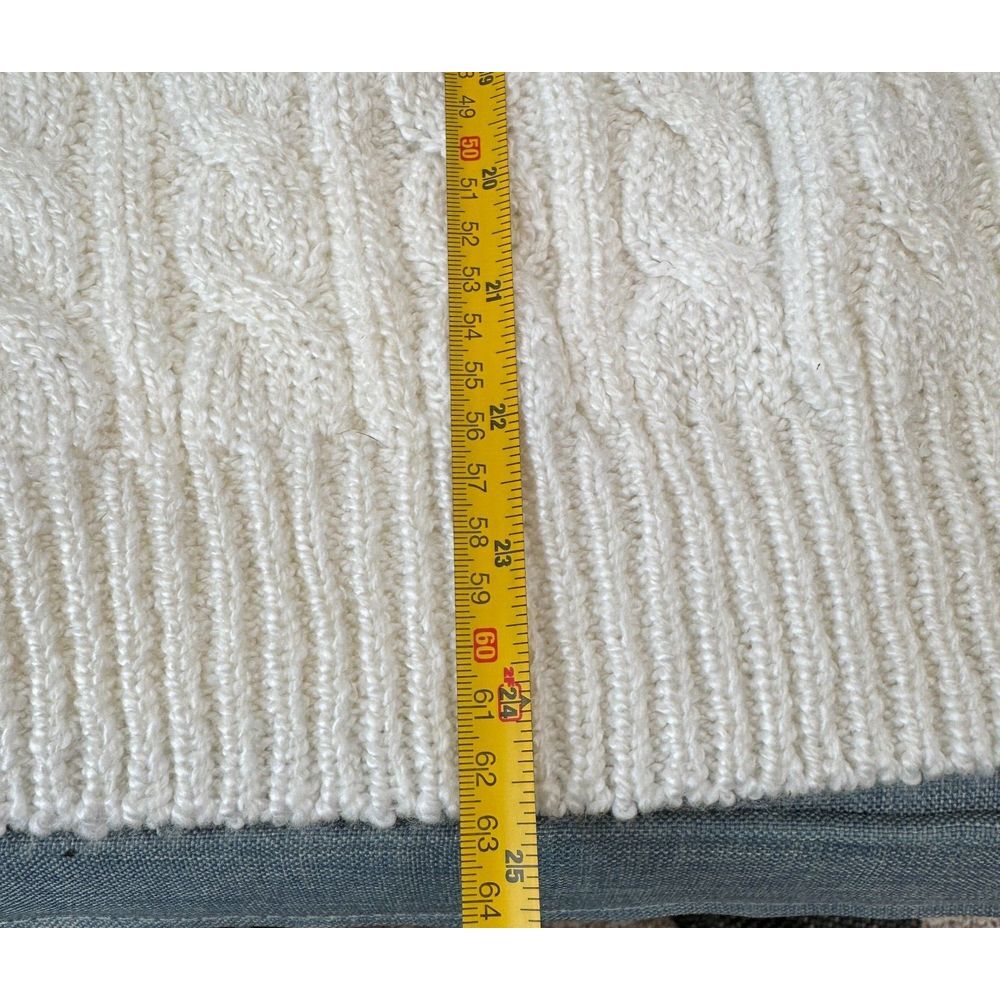 Karen Scott Knit top pearl button White PL Preppy Business - Picture 7 of 7